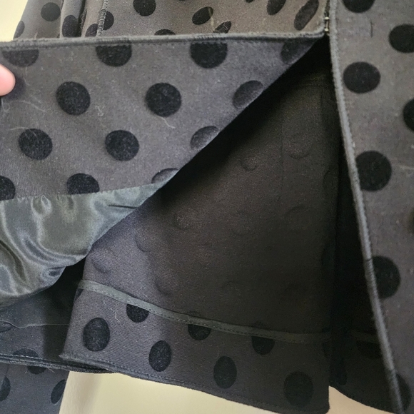 Akris Punto Black Velvet Polka Dot Blazer Jacket Size 10 - Picture 13 of 16